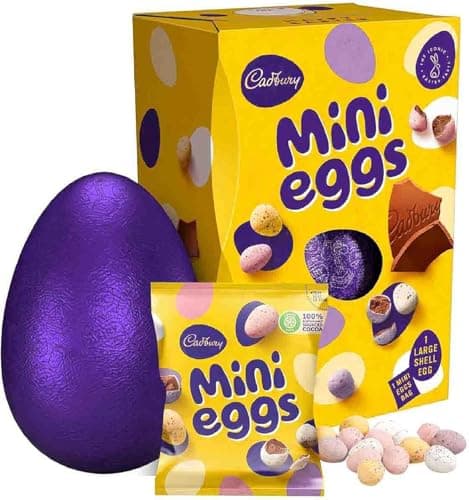 Image of Cadbury Dairy Milk Chocolate Easter Egg Easter Egg Hunt Special Collection Gifts School Buttons Caramel White Chocolate Dark (195g, Mini Eggs)