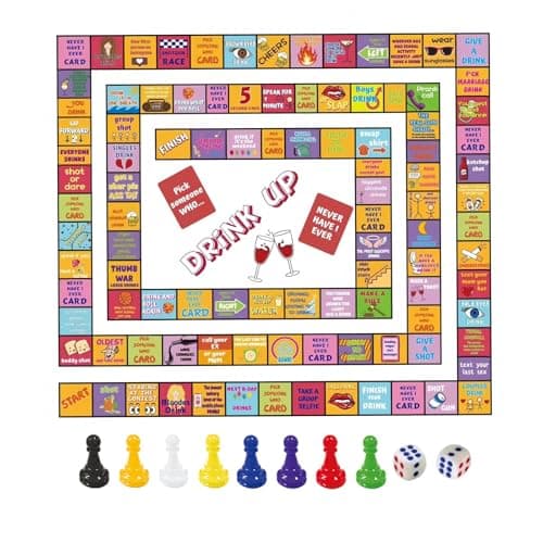 Image of Drinking Games for Adults, Adult Monopoly Board Game, Drinking Games for Night Bachelorette,Party Games for 2-6 Players, Age 18+