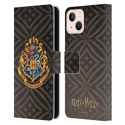 Image of Head Case Designs Officially Licensed Harry Potter Hogwarts Crest Prisoner Of Azkaban I Leather Wallet Case Compatible With Apple iPhone 13
