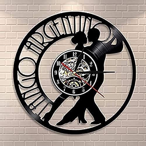 Image of AVJERA 1 Piece Guitar Rock Vinyl Record, Wall Clock Roll N Roll Music Wall Clock Creative Home Decor Gift For Music. Guitarist Lover