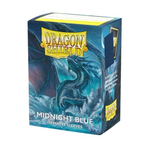 Image of Dragon Shield | Standard Size Card Matte Sleeves | 100 CT - Smooth & Tough Premium TCG Sleeves | Compatible with Pokemon, Flesh & Blood, One Piece & Magic the Gathering | Midnight Blue