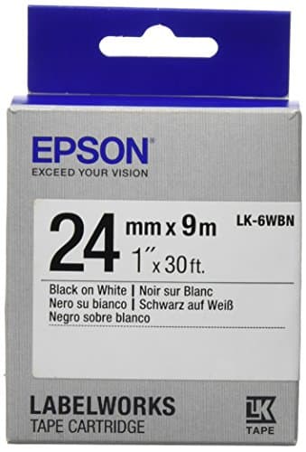 Image of Epson C53S656006 Standard Label Work Tape Cartridge, Black (235K950)