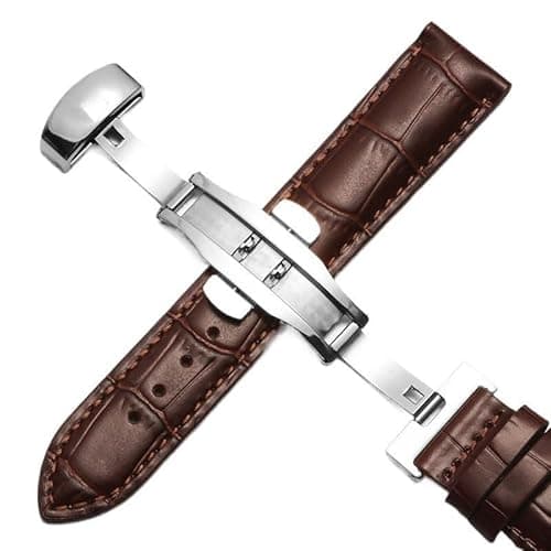 Image of yeziu Leather Watch Strap For Tissot 1853 Le Locle T41 Gentleman Seastar Carson Heritage(Browns1,20mm)