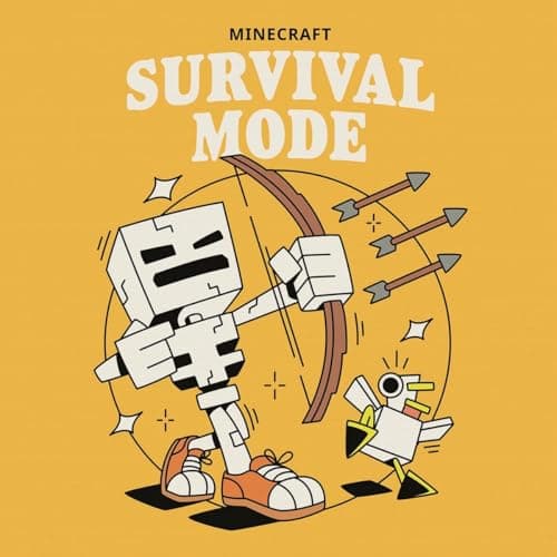 Image of Pyramid International Minecraft (Survival Mode) 30x30 Canvas Art Print - Stylish Canvas Wall Art with Survival Mode Theme, Great for Bedrooms or Playrooms