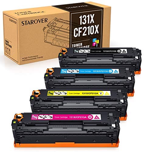 Image of STAROVER Compatible Toner Replacement for HP 131X 131A CF210X CF210A for HP Laserjet M251nw M276nw,128A CE320A CP1525n CP1525nw CM1415fn CM1415fnw,125A CB540A CP1215 CP1215 CP115 CP115 515n CM. 1312