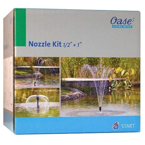 Image of Oase Fountain Nozzle Kit with 1/2" & 1" Adapters (71785)
