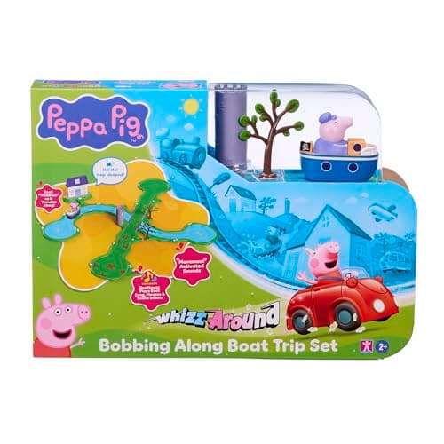 Image of Peppa Pig Whizz Around Bobbing Along Boat Trip, Motorised Vehicles, Track Toys, Pre-school Toys