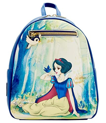 Image of Loungefly - Disney - Snow White in The Forest - Mini Backpack Purse With Bluebird Charm