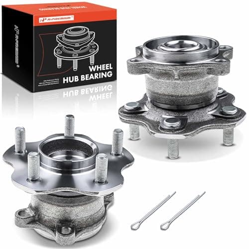 Image of Frankberg 2x Wheel Bearing Hub Wheel Hub Rear Compatible with Juke F15 2010-2021 Qashqai +2 I J10 NJ10 JJ10E 2007-2013 X-Trail T31 T32_ 2007-2021 Koleos I/II Replace# 512373
