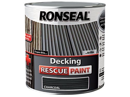 Image of Ronseal DRPCH25L 2.5 Litre Decking Rescue Paint - Charcoal