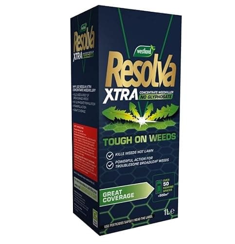 Image of Resolva 20300529 Xtra Glyphosate-Free Liquid Weedkiller Concentrate, 1L