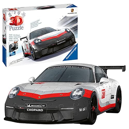 Image of Ravensburger Porsche GT3 Cup 3D Jigsaw Puzzle for Kids Age 8 Years Up - 108 Pieces - No Glue Required