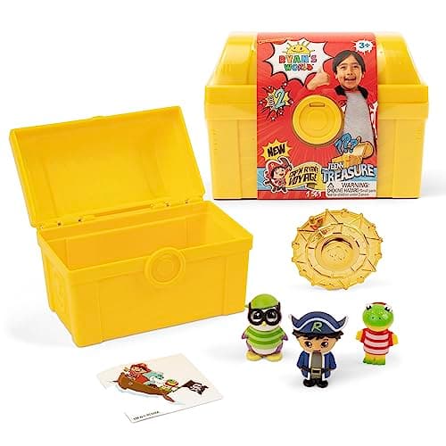 Image of Ryan's World Micro Mystery Chest - Series 2, Discover 5 Surprise Toys Inside, Official Toys for Boys & Girls 3+, Exclusive Blind Box Figures, 5Pcs