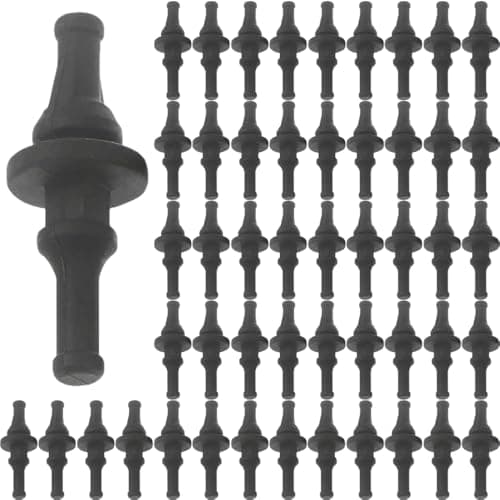Image of HAAMNING7 PC Case Fans Computer Cooling Fan Mount Screws, PC Case Fans Black Rubber Reducing Anti-Vibration Noise Screws Fan Rivet for Computer Case (50 Pack)