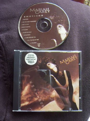 Image of mariah carey. emotions. 1991 american picture disc cd album. CK 47980