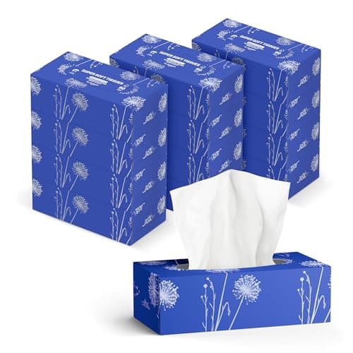 Image of by Amazon 3-Ply Facial Tissues, 1080 Sheets, (12 Packs of 90 Sheets)