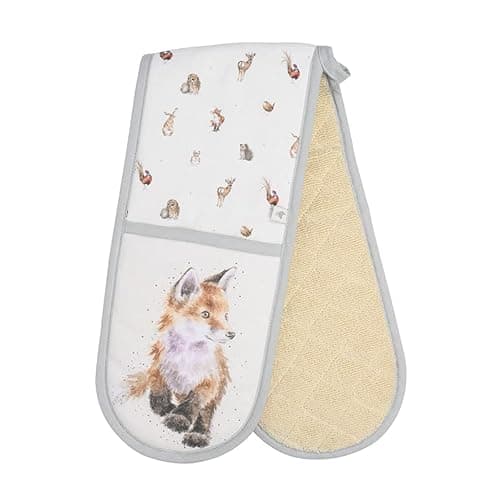 Image of Wrendale Designs Woodlanders Double Oven Glove (Fox)