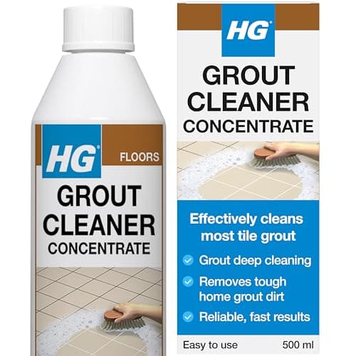 Image of HG Grout Cleaner – Concentrated Tile Grout Cleaner for Floors, Walls & Bathrooms, Deep Cleaning & Colour Restoring Formula - 500ml