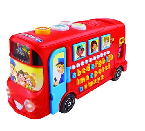Image of VTech Playtime Bus with Phonics, Educational Toy for Children with Letters, Phonics & the Alphabet, Over 100 Interactive Curriculum Questions, Kids Learning Toy for 2, 3, 4+ Years, English Version