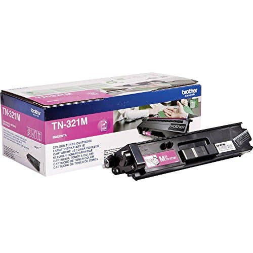 Image of Brother TN-321M Toner Cartridge, Magenta, Single Pack, Standard Yield, Includes 1 x Toner Cartridge, Brother Genuine Supplies