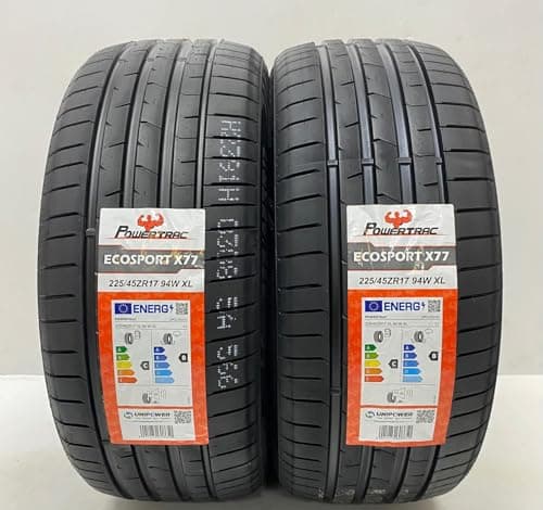 Image of 2 X 225 45 17 POWERTRAC ECOSPORT 225/45ZR17 94W XL EXTRA LOAD TYRES M+S (MUD & SNOW) AMAZING C & B RATED LABELS 2254517