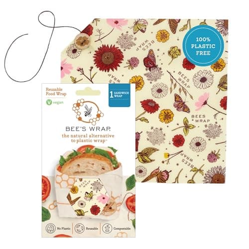 Image of Bee's Wrap Soy Reusable Single Sandwich Wrap : Vegan