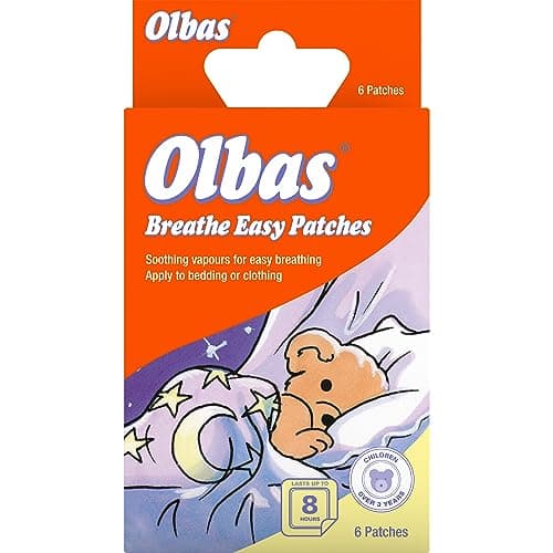 Image of Olbas Breathe Easy Patches - Soothing Vapours For Easy Breathing - Suitable for Children Over 3 Years - 6 Patches