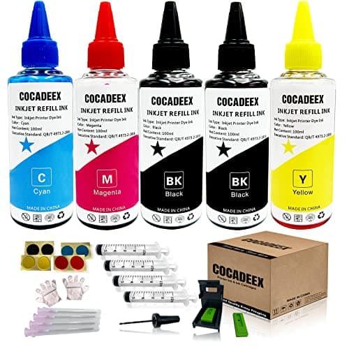 Image of COCADEEX 500ml Ink Refill Kit Compatible with Hp Ink Cartridges 307XL 305XL 304XL 303XL 302XL 301XL 307 305 304 303 302 301
