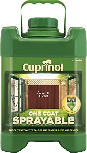 Image of Cuprinol 5L Spray Fence Treatment - Autumn Brown