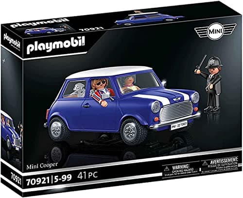 Image of Playmobil Classic Cars 70921 Mini Cooper, Model Car for Adults, Toy Car for Children, For ages 5-99