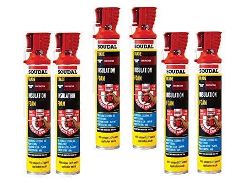 Image of 6 x Soudal Genius Gun Insulation Foam 750ml can