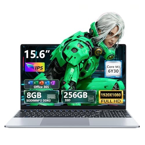 Image of Txxren 15.6 Inch Laptop with Office 365, Core M3-6Y30 Processor 8GB RAM 256GB SSD, Notebook IPS 1920 x 1080P Win 11, USB3.0 * 2, Mini HDMI, Wi-Fi 5, BT4.2 Laptops Computer