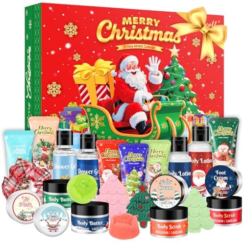 Image of Weixinbuy Beauty Advent Calendar 2025 Women Bath Gift Set, Christmas Advent Calendar 2025 Body Skincare Gift Set, 24 Days of Spa Gift Sets for Girls, Surprises Christmas Gifts for Women & Teen Girls
