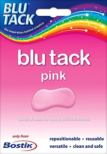 Image of Bostik bostick Original blu Blue Pink tack Adhesive Glue Handy Pack Approx 60g 801608 New Pack of 12