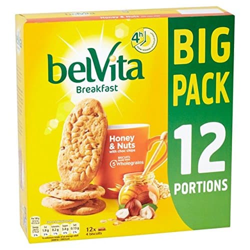 Image of Belvita Breakfast Honey & Nuts Biscuits X 12 Pack 600G