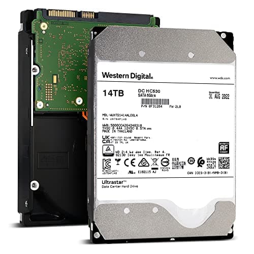 Image of WD Ultrastar DC HC530 14TB 7200RPM SATA 6Gb/s 3.5" Enterprise HDD - WUH721414ALE6L4 (Renewed)