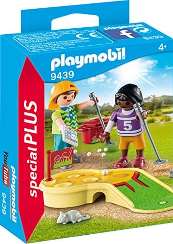 Image of Playmobil 9439 Special Plus Children Minigolfing, Fun Imaginative Role-Play, PlaySets Suitable for Children Ages 4+