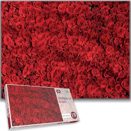 Image of Roses Are Red: The Ultimate Impossible 1000 Piece Jigsaw Puzzle – A Hilariously Challenging Valentine's Day Gift for Expert Puzzle Lovers!