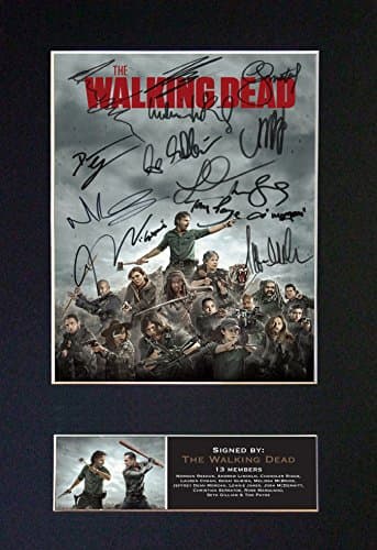Image of Walking Dead (2) Signed Reproduction Autograph TV Programme Print Poster Mounted Repro A4#724U