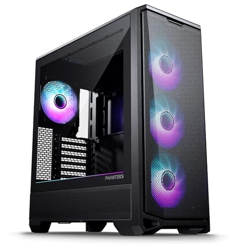 Image of Phanteks Eclipse G400A Mid-Tower PC Case – DRGB, Tempered Glass Panel, High Airflow Design, Tool-Free Installation, Satin Black
