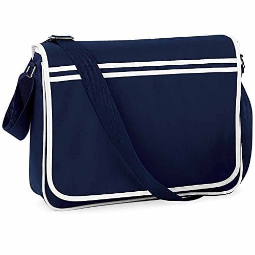 Image of Bag Base Retro Messenger Bag BG71 Unisex Navy Blue