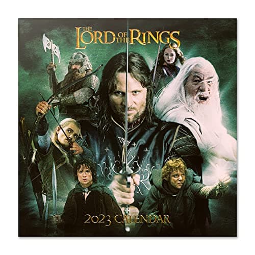 Image of Grupo Erik The Lord Of The Rings Wall Calendar 2023 FSC 12 Month Planner, Square Wall Calendar, Family Planner Calendar, LOTR Calendar, Gifts, Free LOTR Poster, 12' x 12'