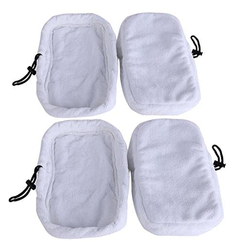 Image of BettaWell Washable Reusable Steam Replacement Microfiber Mop Pads for Bissell Steam Mop model 1867 | Compare to Bissell Steam Mop Part # 203-2158, 2032158, 3255, 32525 (Pack of 4)