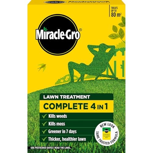 Image of Miracle-Gro Complete 4 in 1 Lawn Food, 80 m² carton, Lawn Food, Weed & Moss Control