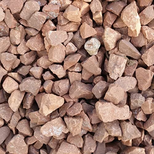 Image of Red Whin Decorative Stones Chippings Peacock Turfscape Gravels Aggregates for Driveway Paths Garden Maxi Bag 23KG