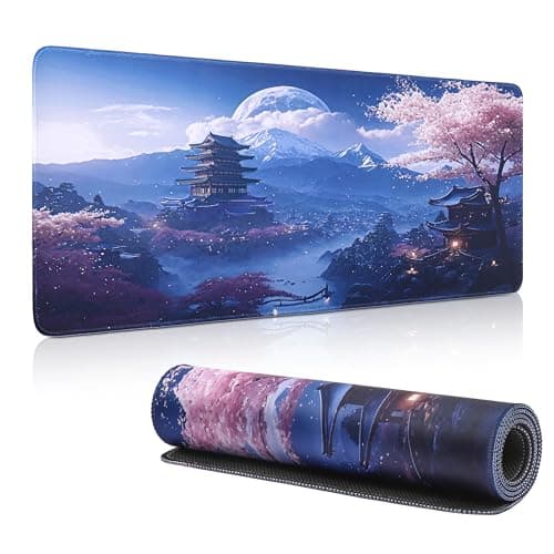 Image of Yimomoyi Non Slip Mouse Pad, 80 x 30cm Mouse Mat Extended, Gaming Mousepad Waterproof, Mouse Mat with Rubber Base, Mouse Pad Laptop for Office and Home (C)