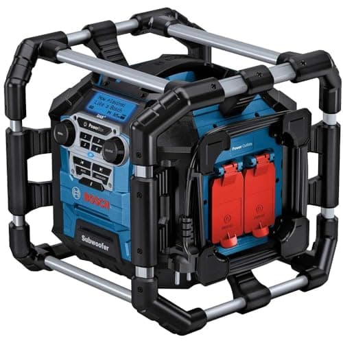 Image of Bosch Professional 18V System Radio GPB 18V-5 SC (incl. Aux. Cable, 2x 1.5 V LR6 battery (AA))