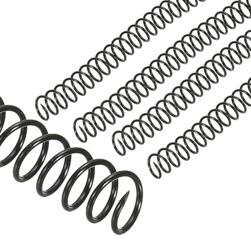 Image of PATIKIL 14mm(9/16") Plastic Spiral Binding Coils, 100 Pcs Binding Spirals 115 Sheet Capacity 3:1 Pitch Binding Spirals for Binding Paper Sheets, Black