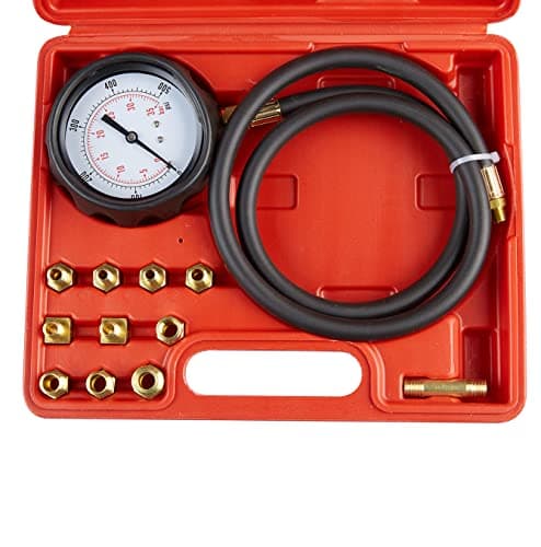Image of KATSU Automatic Wave Box Oil Pressure Meter Test Kit, Diesel Petrol Engine Oil and Transmission Fluid Pressure Tester Gauge Car Garage Tool for Automotive Cars Trucks Motorcycles