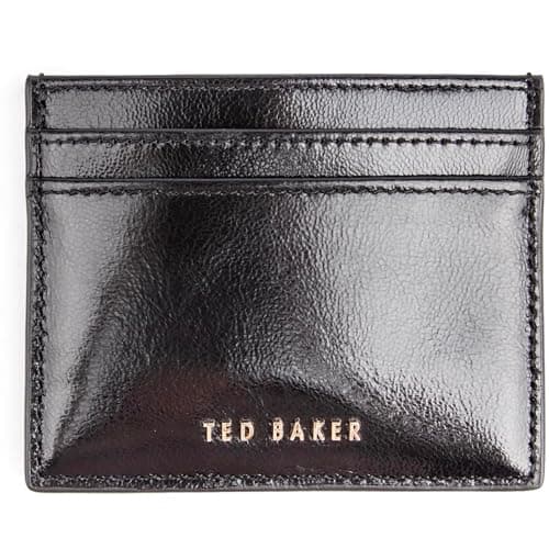 Image of Ted Baker Mens Leather Card Wallet Bags and Wallets Black One Size